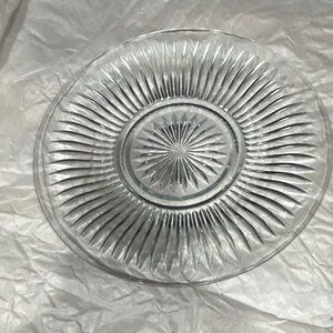 Elegant Glass Serving Plate